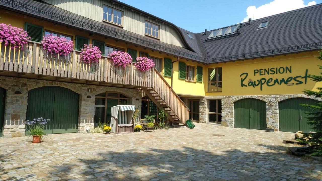 Pension Raupennest Mit Blockhaussauna Bautzen Luaran gambar